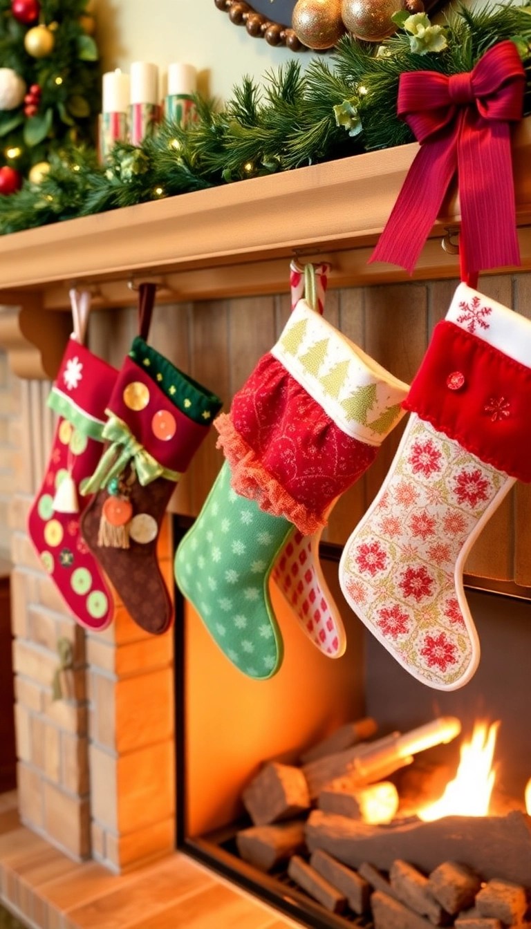 13 Seasonal Décor Ideas That'll Bring Your Holiday Get Together to Life! - 9. DIY Stockings
