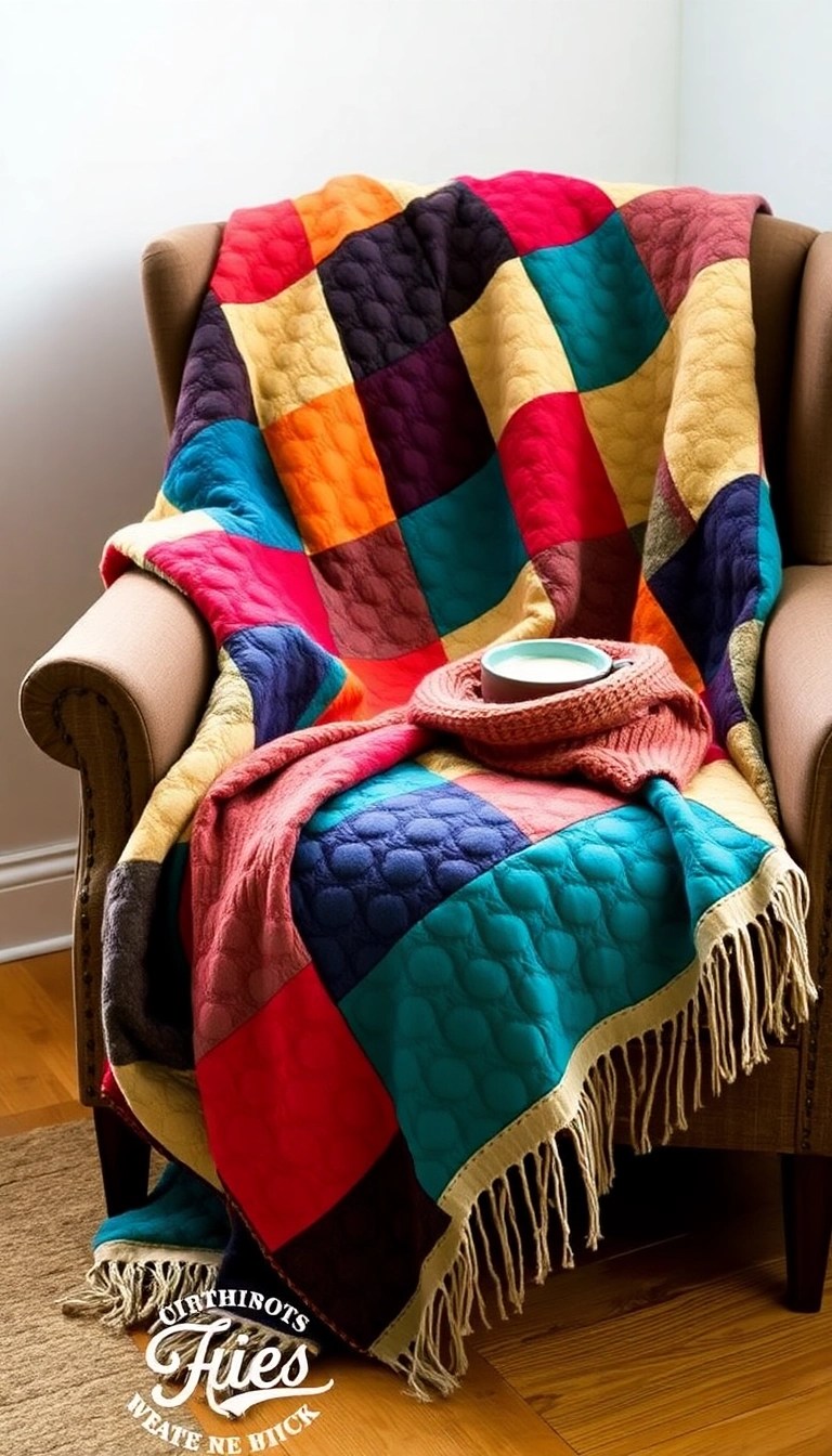The Ultimate Guide to Handmade Christmas Gifts (Craft Your Way to Joy!) - Quilted Throw Blankets